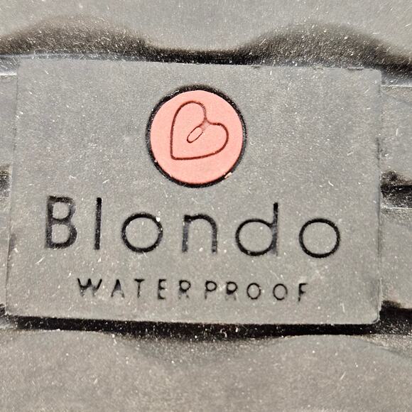 Blondo Luisa Gray Suede Waterproof Wedge Heel Chelsea Ankle Boots Size 8.5M - Picture 10 of 11